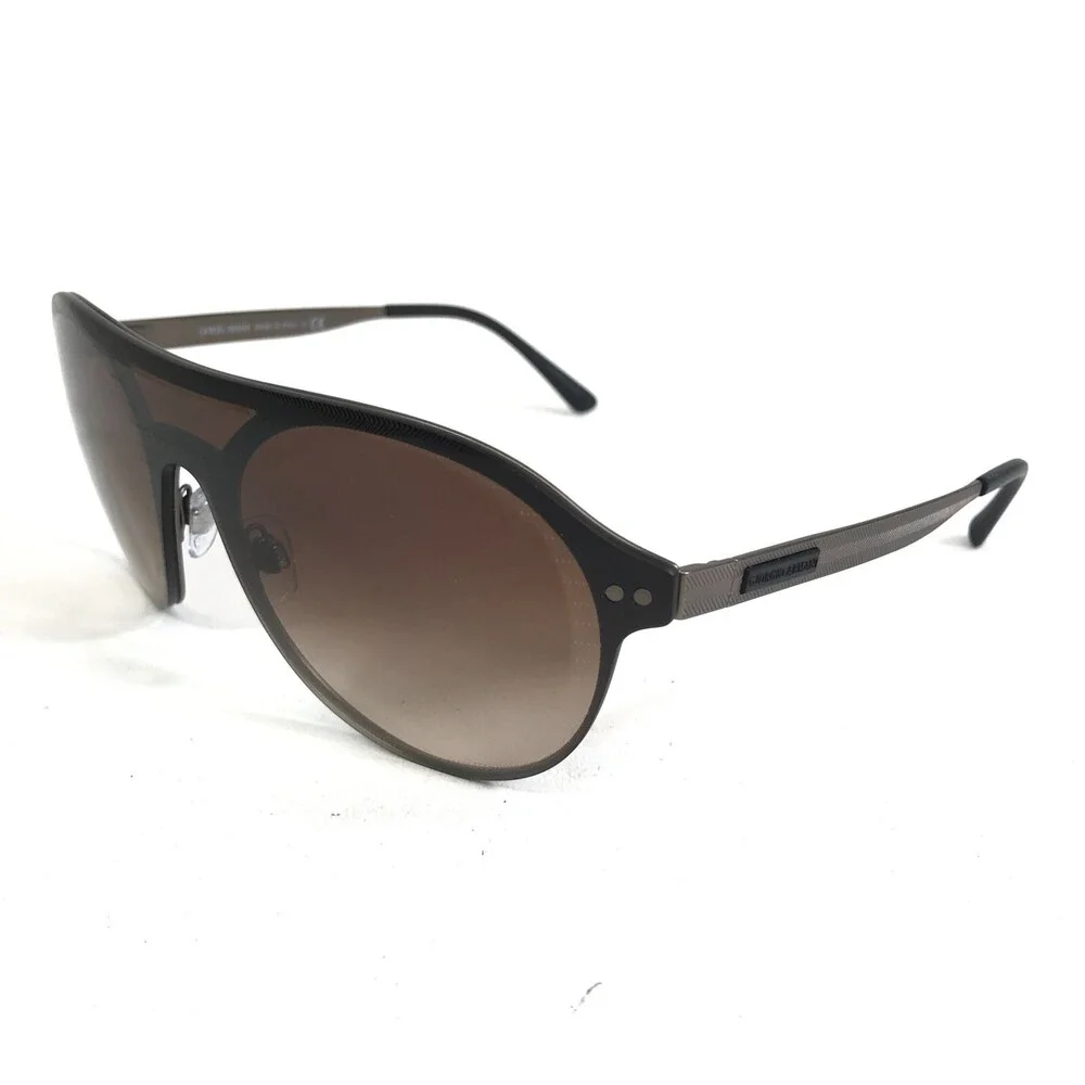 Giorgio Armani Sunglasses AR 6078 3006/13 Brown Round Frames with Brown Lenses